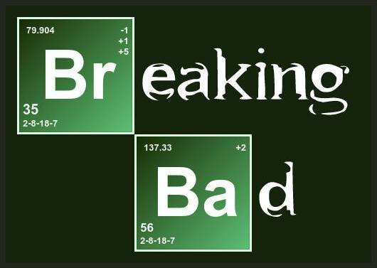 Breaking Bad logo rebuild with CSS/HTML/JS