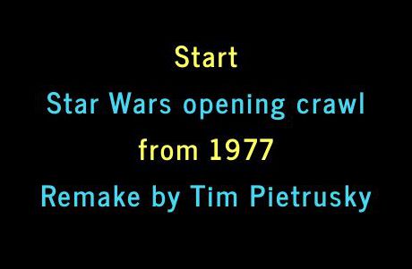 Star Wars Opening Crawl from 1977 in CSS/HTML/JS