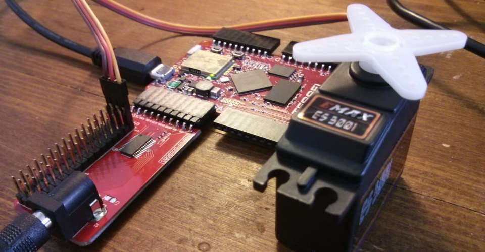 Servo connected to Tessel